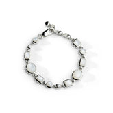 Colorful Life Bracelet, Sterling Silver, Mother of Pearl